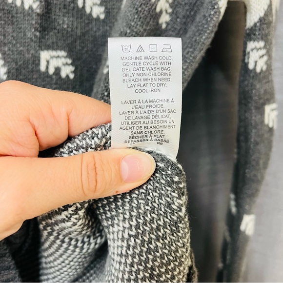 Old Ranch Knit Turtleneck Nordic Winter Fair Isle Sweater Organic Cotton Size S - Picture 5 of 12